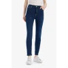 Defacto D8178 Mavi Rebeca Skinny Fit Yüksek Bel Düz Paça Uzun Jean Taş Yıkama Pantolon