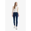 Defacto D8178 Mavi Rebeca Skinny Fit Yüksek Bel Düz Paça Uzun Jean Taş Yıkama Pantolon