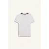 Defacto D8091 Beyaz Erkek Çocuk Nakışlı Pike Kısa Kollu Polo Tişört