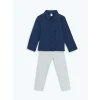 LCW Kids İNDİGO Basic Erkek Çocuk Gömlek ve Pantolon 2li