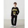 LCW Kids SİYAH Beli Lastikli Erkek Çocuk Jogger Jean Pantolon