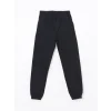 LCW Kids SİYAH Beli Lastikli Erkek Çocuk Jogger Jean Pantolon