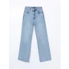 XSIDE MAVİ Yüksek Bel Wideleg Kadın Jean Pantolon