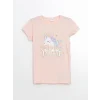 LCW Kids PEMBE Bisiklet Yaka Kız Çocuk Pijama Takım