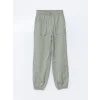 LCW Kids HAKİ Beli Lastikli Basic Kız Çocuk Jogger Pantolon