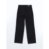 XSIDE SİYAH Yüksek Bel Wideleg Kadın Jean Pantolon