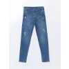 LCW Kids İNDİGO Beli Ayarlanabilir Lastikli Erkek Çocuk Jean Pantolon