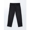LCW Kids SİYAH Beli Ayarlanabilir Lastikli Erkek Çocuk Jean Pantolon