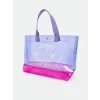 LCW ACCESSORIES LİLA Baskılı Kız Çocuk Plaj Çantası