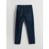 LCW Kids SİYAH Beli Ayarlanabilir Lastikli Erkek Çocuk Jean Pantolon