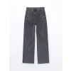 LCW Jeans GRİ Wideleg Kadın Jean Pantolon
