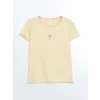 LCW Kids SARI Fırfırlı Kız Bebek Tişört ve Tayt 2li