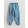 LCW Kids İNDİGO Beli Lastikli Erkek Çocuk Kargo Jean Pantolon