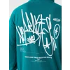 LCW Casual YEŞİL Uzun Kollu Baskılı Erkek Hoodie