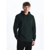 LCW Casual YEŞİL Uzun Kollu Erkek Kalın Hoodie