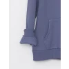 LCW Casual İNDİGO Uzun Kollu Erkek Kalın Hoodie