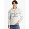 LCW Casual BEYAZ Dik Yaka Uzun Kollu Baskılı Erkek Kalın Sweatshirt