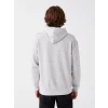 LCW Casual GRİ Uzun Kollu Baskılı Erkek Kalın Hoodie