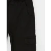 LCW Kids SİYAH Beli Lastikli Kız Çocuk Kargo Jogger Pantolon