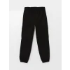 LCW Kids SİYAH Beli Lastikli Kız Çocuk Kargo Jogger Pantolon