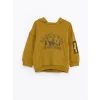 LCW baby HAKİ Uzun Kollu Baskılı Erkek Bebek Hoodie
