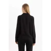 Defacto W3614 Siyah Regular Fit Basic Düz Uzun Kollu Gömlek