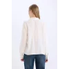Defacto W3614 Beyaz Regular Fit Basic Düz Uzun Kollu Gömlek
