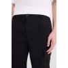 Defacto C9163 Siyah Regular Gabardin Jogger Pantolon Kargo Cepli Beli Paçası Lastikli