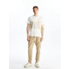 XSIDE BEJ Standart Kalıp Gabardin Erkek Jogger Pantolon