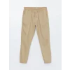 XSIDE BEJ Standart Kalıp Gabardin Erkek Jogger Pantolon