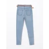 LCW Jeans İNDİGO Beli Kemerli Jüpiter Süper Skinny Fit Jean Pantolon