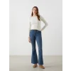 LCW Jeans İNDİGO Mars Flare Kadın Jean Pantolon