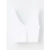 XSIDE ACTIVE BEYAZ V Yaka Düz Seamless Kadın Spor Büstiyer