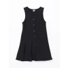 LCW Kids SİYAH V Yaka Kız Çocuk Elbise