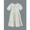 LCW Kids EKRU Bebe Yaka Çiçekli Kız Çocuk Elbise