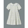 LCW Kids EKRU Bebe Yaka Çiçekli Kız Çocuk Elbise