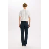 Defacto B4860 Mavi Pedro Slim Fit Dar Kalıp Normal Bel Dar Paça Jean Pantolon