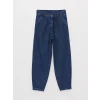 LCW Kids İNDİGO Mom Fit Kız Çocuk Jean Pantolon