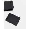 LCW ACCESSORIES SİYAH Deri Görünümlü Erkek Cüzdan ve Kartlık