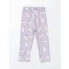 LCW baby LİLA Gömlek Yaka Kız Bebek Pijama Takımı