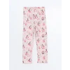 LCW baby PEMBE Gömlek Yaka Baskılı Kız Bebek Pijama Takım