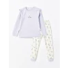 LCW Kids LİLA Bisiklet Yaka Kız Çocuk Pijama Takımı