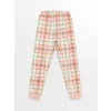 LCW Kids PEMBE Bisiklet Yaka Polar Kız Çocuk Pijama Takımı