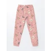 LCW Kids PEMBE Bisiklet Yaka Polar Kız Çocuk Pijama Takımı