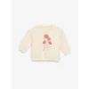 LCW baby EKRU Bisiklet Yaka Baskılı Kız Bebek Sweatshirt ve Eşofman Alt 2li Takım