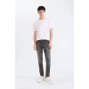 Defacto E3478 Gri Carlo Skinny Fit Ekstra Dar Kalıp Normal Bel Ekstra Dar Paça Jean Pantolon