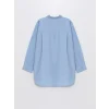 LCW Modest MAVİ Düz Oversize Kadın Gömlek Tunik