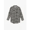 LCWAIKIKI Classic SİYAH Desenli Kadın Gömlek Tunik