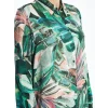 LCWAIKIKI Classic YEŞİL Desenli Kadın Gömlek Tunik