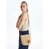 LCW ACCESSORIES KAHVERENGİ Kadın Hasır Omuz Çantası